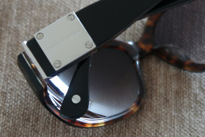 MICHAEL KORS MKS578 DAVOS SUNGLASSES IN BLACK AND BROWN  display picture 1