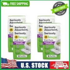 4 Bag Purina Tidy Cats Breeze Absorbent Cat Litter Pads, Odor Control, 8 ct. Bag