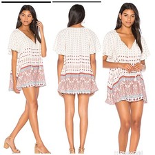 Show Me Your Mumu Flutter Sleeve Tassel Tie Tunic Size Small NWT