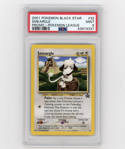 Smeargle 32 Black Star Promo PSA 9 Mint Pokemon card