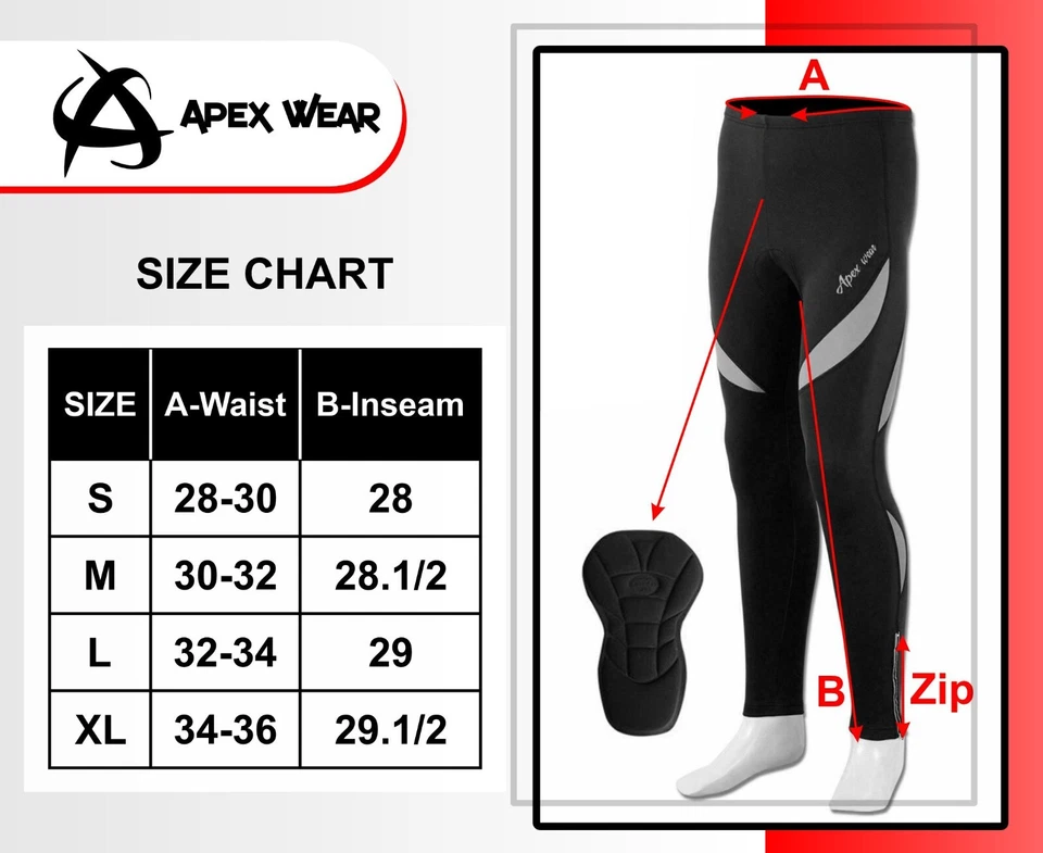 男式骑行紧身衣冬季保暖加厚裤子循环长裤 — 第 2/4 张图片