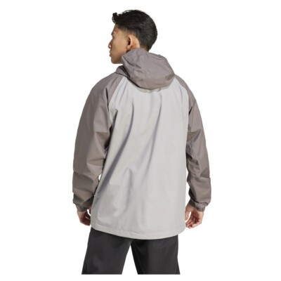 Adidas Terrex Multi 2 L RAIN.RDY Rain Jacket, Gray/Charcoal, Men's