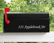 Set of 2 - 11" Custom Mailbox Decals Sticker Street Numbers 12 Fonts Available