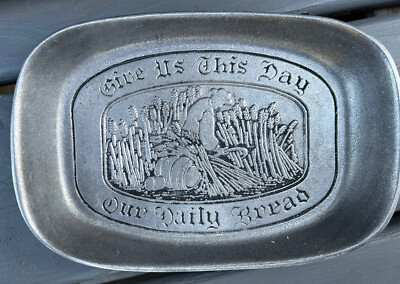 Country Ware Wilton Give Us This Day Our Daily Bread Plate/Tray Made in USA
