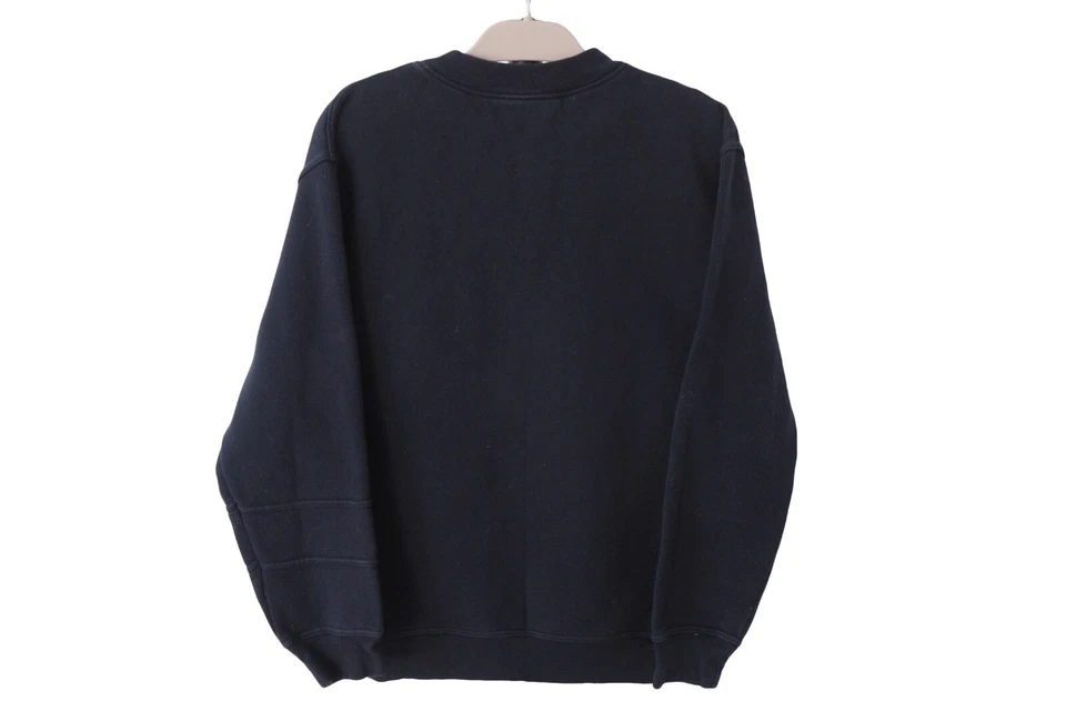 Sudadera vintage ELLESSE azul cuello redondo logotipo grande jersey talla M 00's Foto 2 de 4