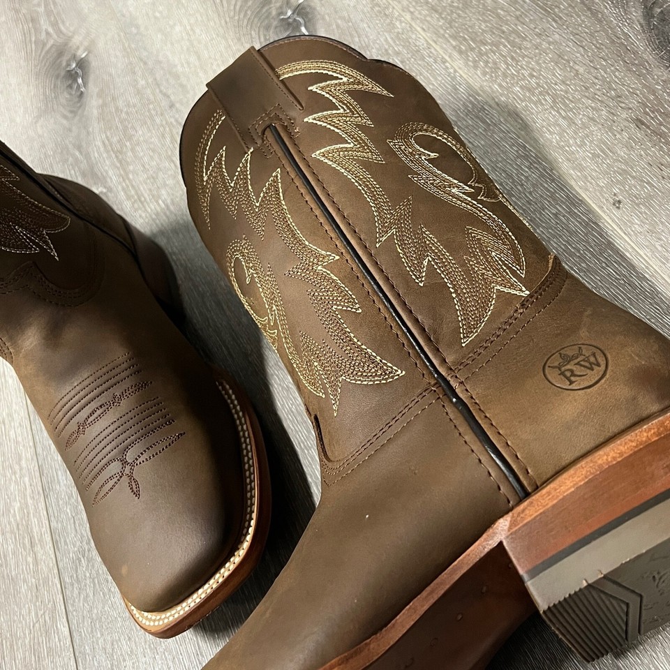 MEN'S RODEO COWBOY BOOTS GENUINE LEATHER 070 CRAZY TAN CUERO BOTAS ...