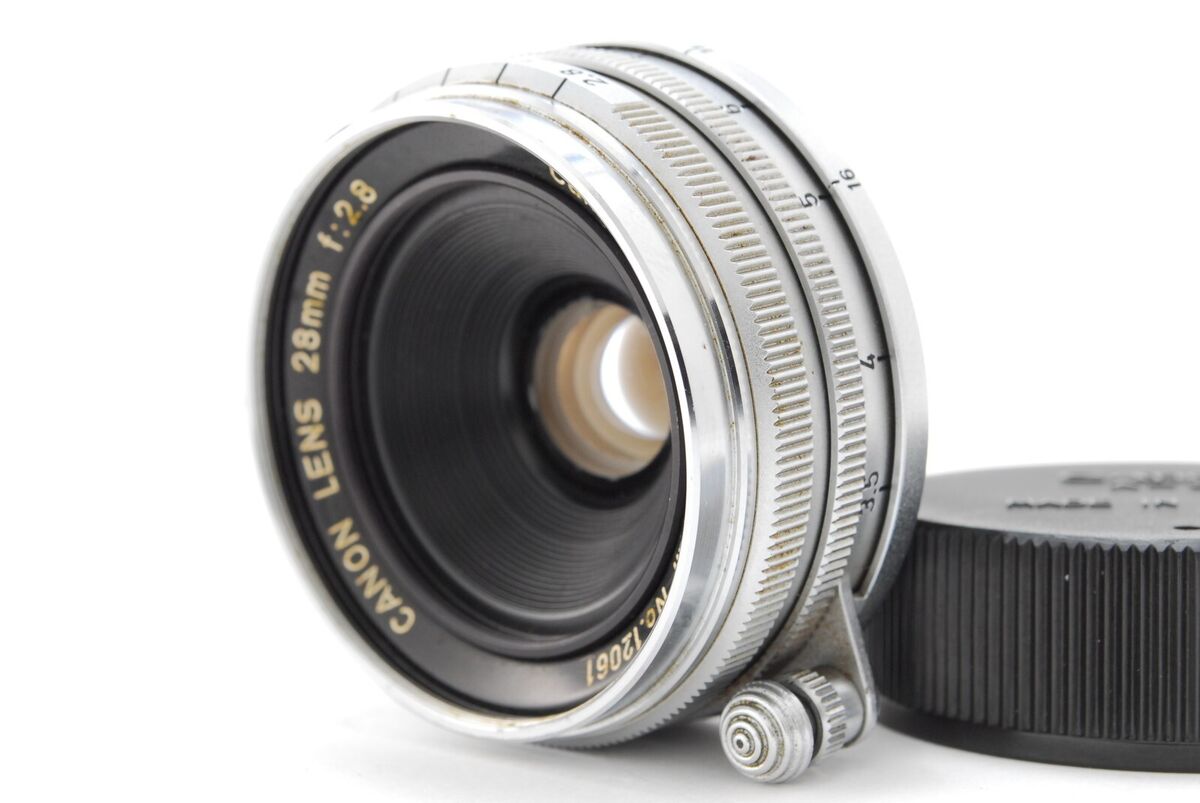 Exc+5】 Canon L 28mm f2.8 MF Lens for LTM L39 Leica Screw Exc+5】 Canon L 28mm f2.8 MF Lens for LTM L39 Leica Screw