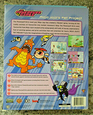 The Powerpuff Girls Mojo Jojo's Pet Project CD ROM Game 2001 E05