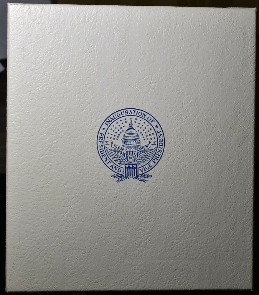 Richard Nixon & Spiro Agnew Bronze Proof Medal - The Franklin Mint Richard Nixon & Spiro Agnew Bronze Proof Medal - The Franklin Mint