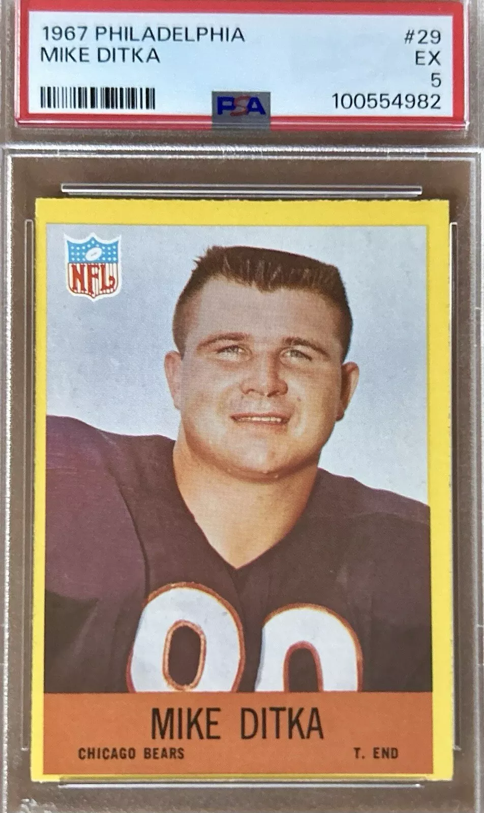 Mike Ditka trading card