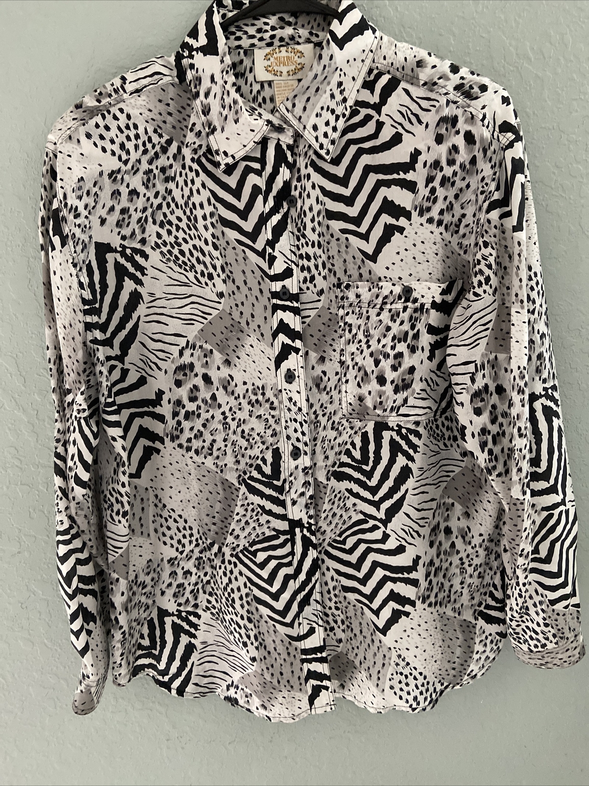 express leopard blouse
