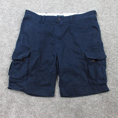 Polo Ralph Lauren Shorts Mens 40 Navy Blue Cargo Workwear Baggy Outdoor Utilty