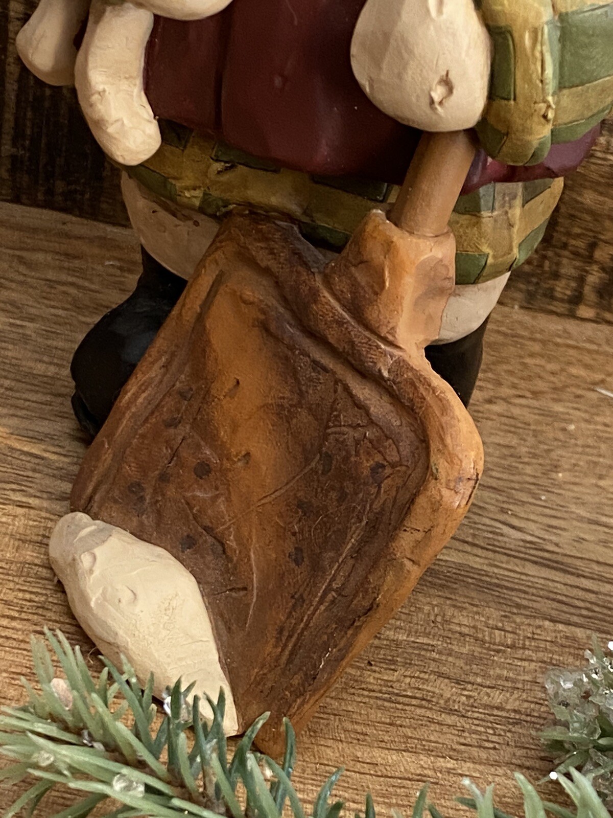 Blossom Bucket Winter Christmas Snow Woman Lady Figurine Shovel Baby Suzi