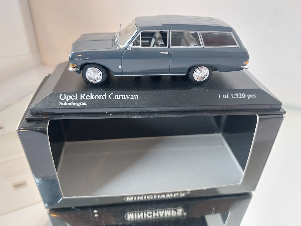Minichamps Opel Rekord Caravan Slate Grey 1:43 In Box | eBay