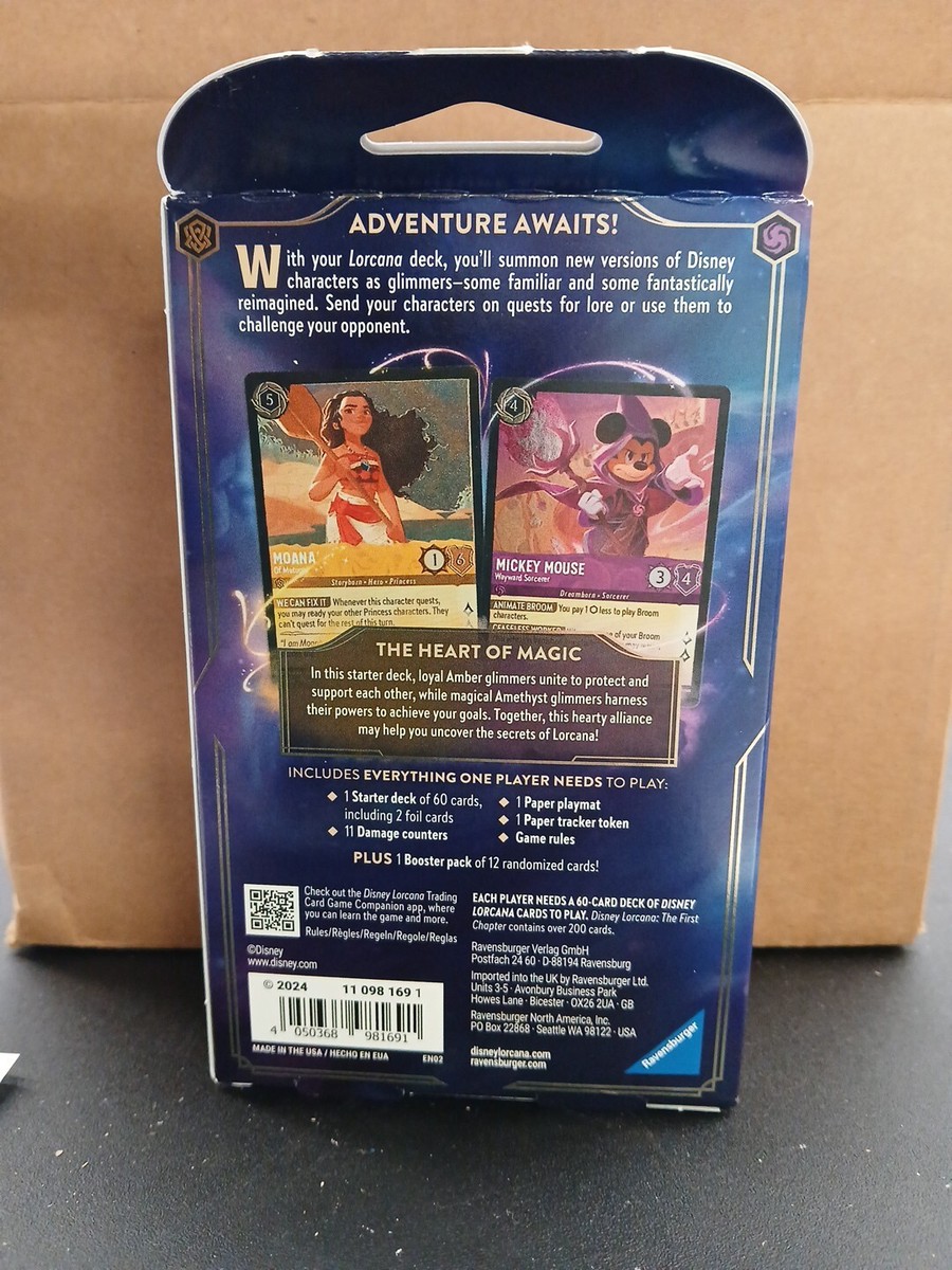Disney Lorcana Trading Card Game The First Chapter Starter