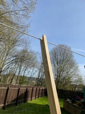 Wooden Extendable Washing Line Prop Pole UK Handmade NaturalWood Adjustable  Size Australia