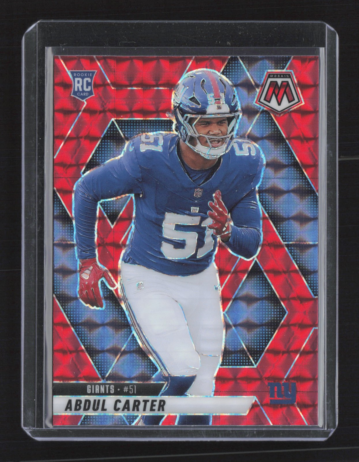 2025 Panini Mosaic #317 Abdul Carter Mosaic Red
