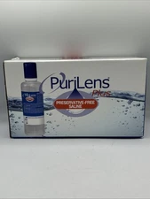 Purilens Plus Preservative Free Contact Lens Saline. 120ml (4 fl. oz.) 12 Pack