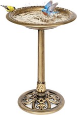 Lightweight Antique Copper Bird Bath 20 Inch Bowl for Outdoors