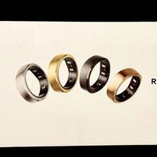 RingConn Gen 2 Smart Ring Activity Tracker, Gold w/ Charging Case