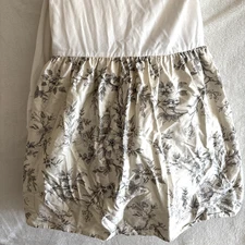 Vtg Ralph Lauren Queen Bed Skirt Honore Pagoda Floral Asian Chinoiserie