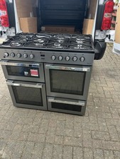 FLAVEL MLN10FRS Dual Fuel Range Cooker - Silver & Chrome