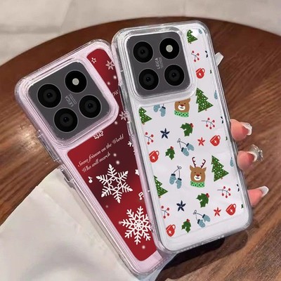 Weihnachts TPU Weich Hülle für Xiaomi Redmi Note 14 13 12 11 Pro 14T 13T X6 Case