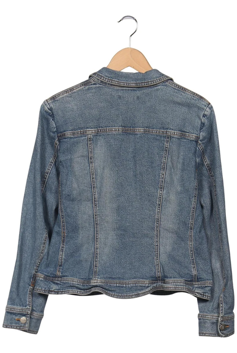 APART Jacke Damen Anorak Jacket Kurzmantel Gr. M Baumwolle Blau #l2x1jjs