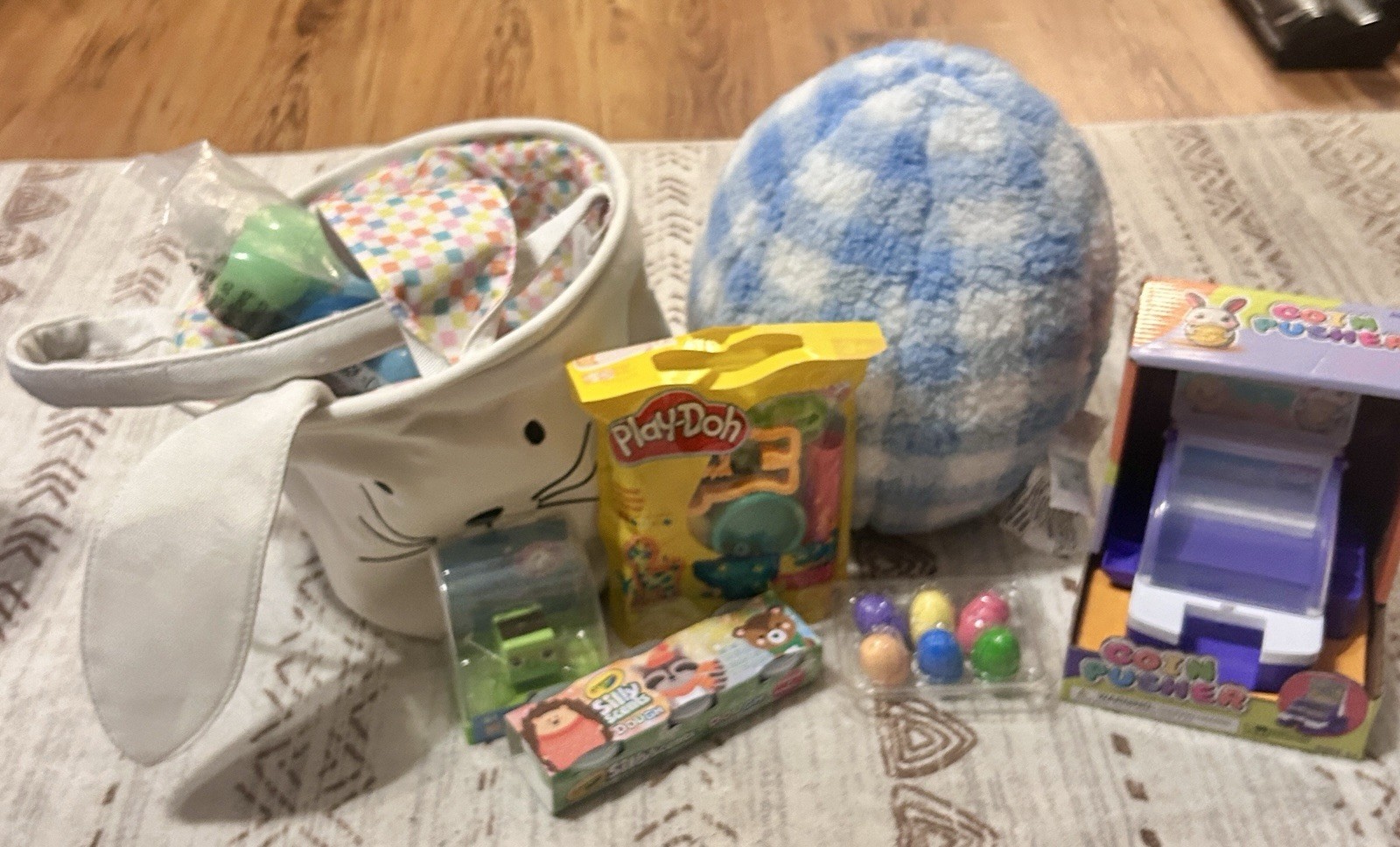 Boys Easter Bundle With Canvas Easter Basket, Plush Easter E