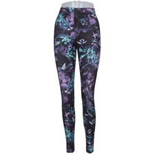 Blackmilk, Leggings, Größe: XS, Schwarz/Mehrfarbig, Blumen, Damen #4NH