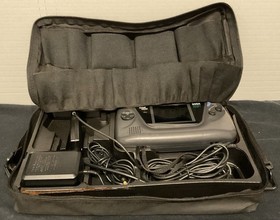 SEGA GAME GEAR (Model 2110) w/Dynasound Bag, 3 Games, AC Plug-In, Auto RF Switch
