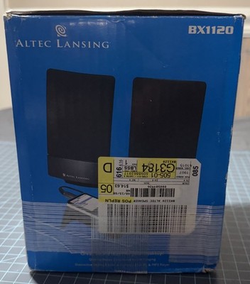 Altec Lansing BX1120 Powered Desktop PC Computer Speakers 2.0 Systems Open Box