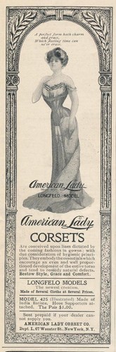 Magazine Ad - 1903 - American Lady Corset Co., Detroit, MI