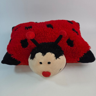 Pillow Pets Ms. Lady Bug 18 X 20 Plush Stuffed Animal Pillow 2010 Red Black