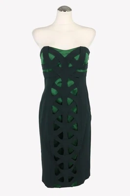 Karen Millen Damen Kleid Gr. 34 (UK 8) Grün Etuikleid Dress - Bild 1 von 4