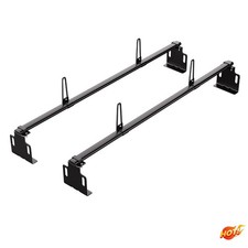 Trailer Ladder Rack 60 2 Crossbars Heavy-duty Steel Roof Rack 500 Lbs Black