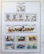 Poland Collection On Album Pages 1981-1989