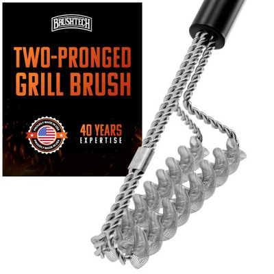 #ad Brushtech Double Helix Safety Flat Top Griddle Brush $21.98
