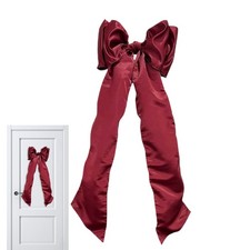 Christmas Tree Red Bow Decoration Large Polyester Home Decor For Christmas Tree