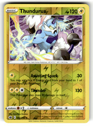 Thundurus 052/198 Reverse Holo Rare Chilling Reign