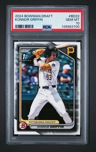 2024 BOWMAN DRAFT KONNOR GRIFFIN 1ST BOWMAN #BD-22 PSA 10