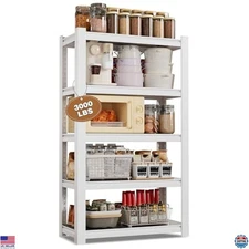 WORKPRO House 5-Tier Shelving Unit, 3000lbs Adjustable Storage Shelves, Boltless