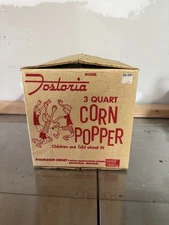 Vintage Fostoria Corn Popper 3 Quart with Original Box (No Instructions)
