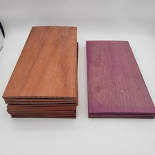 13 Pk Exotic Purpleheart Padauk 1/4" x 6" x 12" Wood DIY Boards Offs/Warped