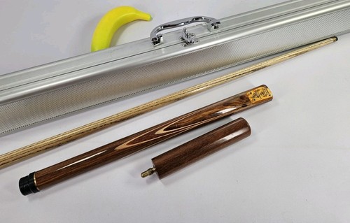 CUESOUL 57 Handwerk 3/4 scharnierende snooker keue met 2 keu-verlengingen verpakt in aluminium koker D308
