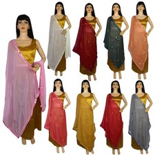 Women's Chiffon Dupatta Bollywood Scarf Scarves Shawl Wrap Stole For Party Wear