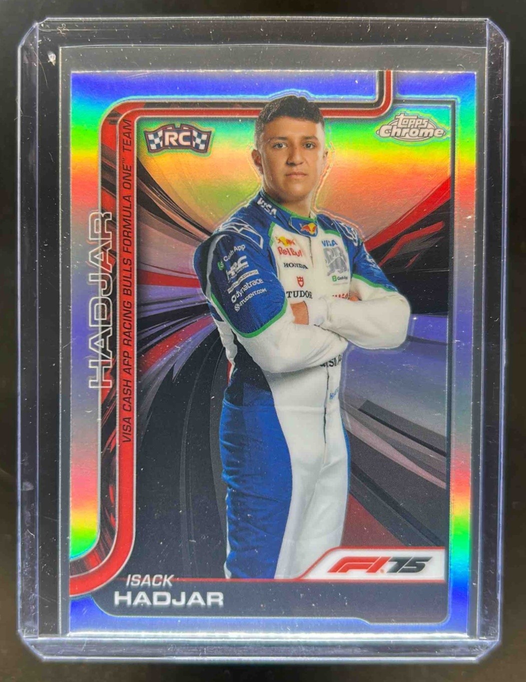 2025 Topps Chrome F1 Isack Hadjar Refractor Rookie RC #12