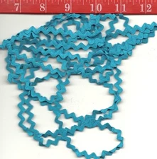 VINTAGE turquoise cotton 3/8" RIC RAC Quilt & Sew projects  SOLD by 3 yard lots