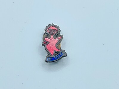 Vintage Metal & Enamel Mr. Therm Button Hole Badge