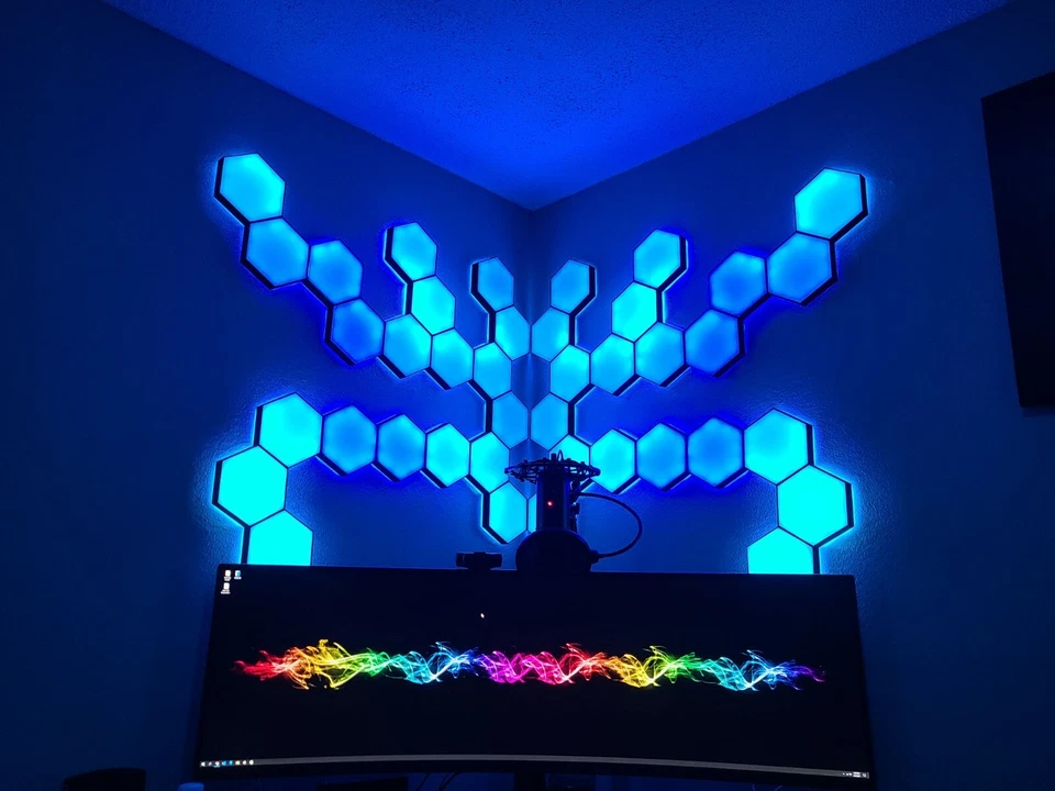 KIT NANOLEAF HÁGALO USTED MISMO PANELES 6.5" - LED NO INCLUIDOS Y REQUIERE MONTAJE Foto 4 de 4